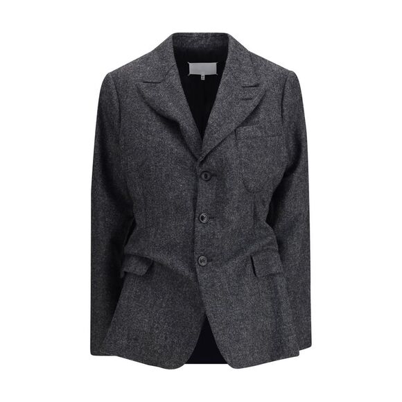 MARGIELA Jackets & Blazers - Margiela Women Three-Button Tweed Jacket